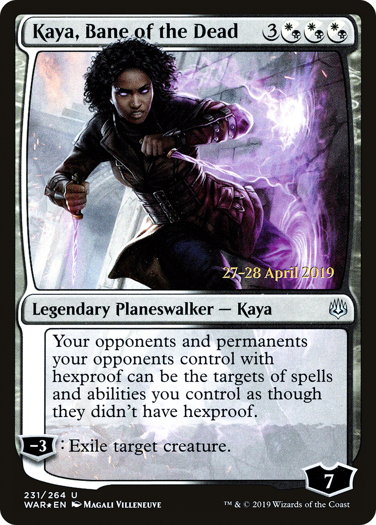 Image of Kaya, Bane of the Dead (PRE-231) - War of the Spark Promos Foil