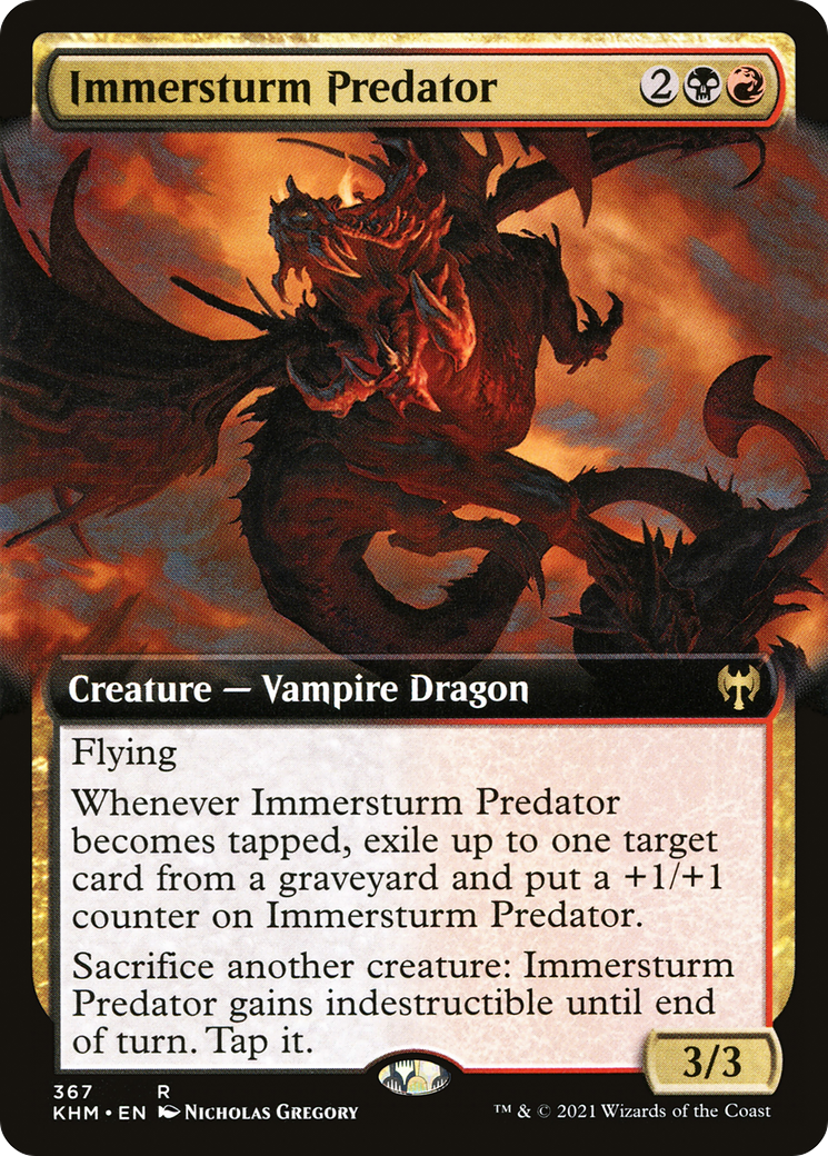 Image of Immersturm Predator (Extended Art) (KHM-367) - Kaldheim: (Extended Art)