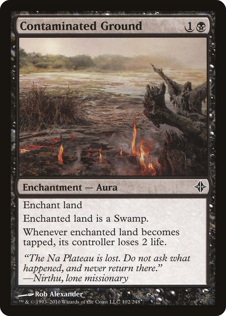Image of Contaminated Ground (ROE-102) - Rise of the Eldrazi Foil