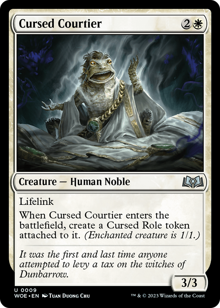Image of Cursed Courtier (WOE-009) - Wilds of Eldraine Foil