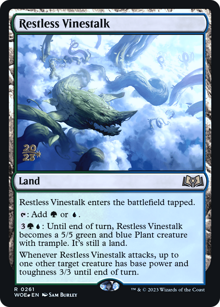 Image of Restless Vinestalk (PRE-261) - Wilds of Eldraine Promos Foil