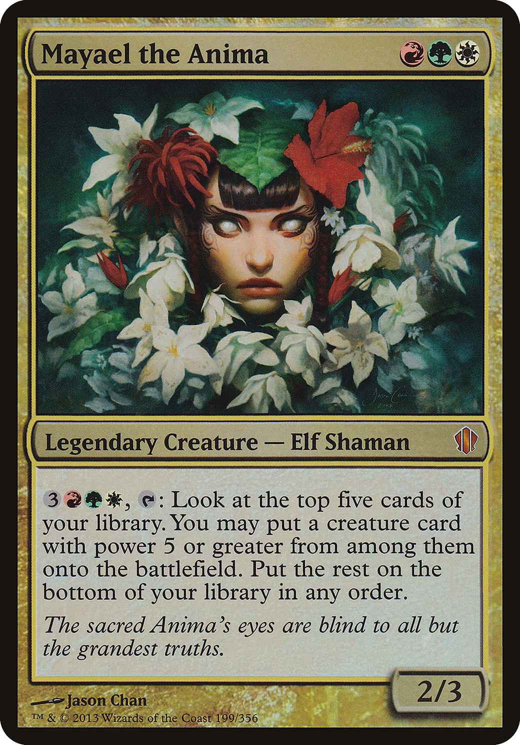 Image of Mayael the Anima (Commander 2013) (OVER-199) - Commander 2013 Oversized Foil