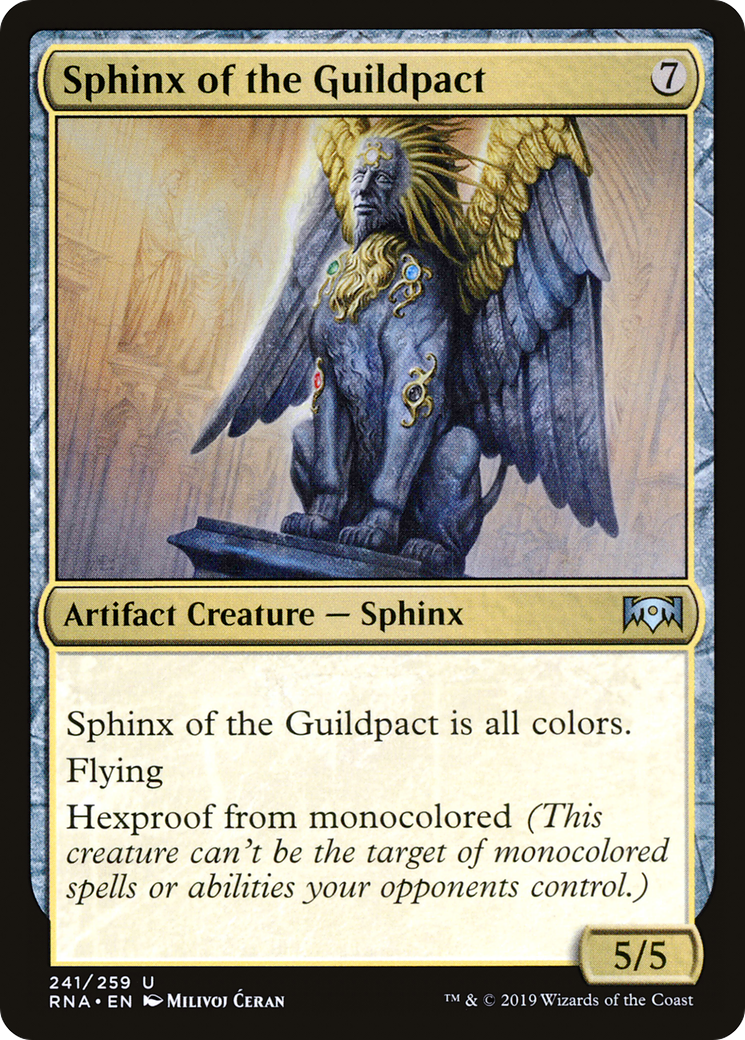 Image of Sphinx of the Guildpact (RNA-241) - Ravnica Allegiance Foil