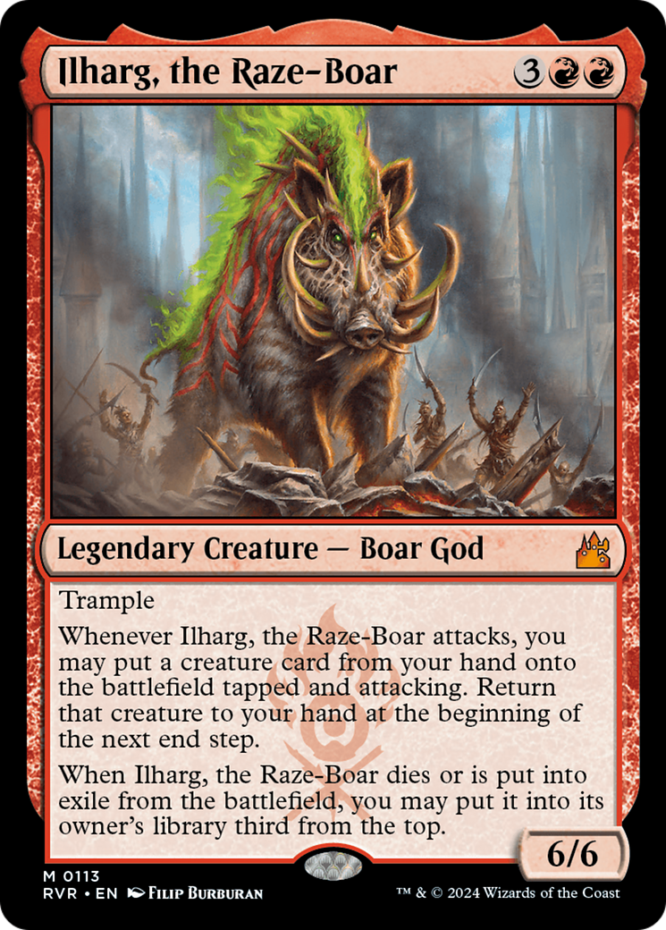 Image of Ilharg, the Raze-Boar (RVR-113) - Ravnica Remastered