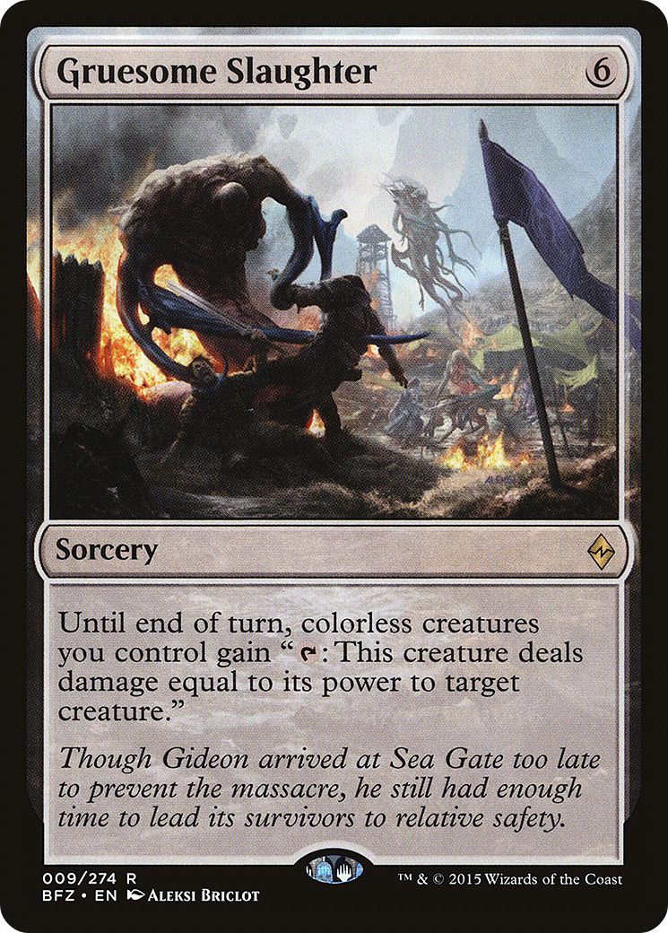 Image of Gruesome Slaughter (BFZ-009) - Battle for Zendikar