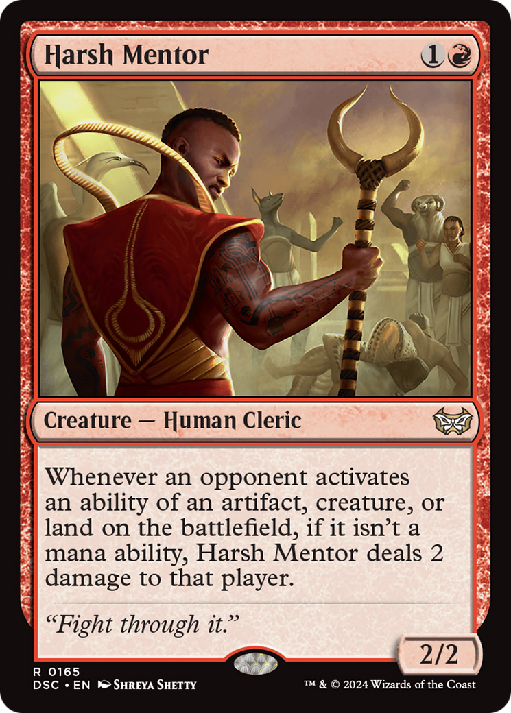 Image of Harsh Mentor (DSC-165) - Duskmourn: House of Horror Commander