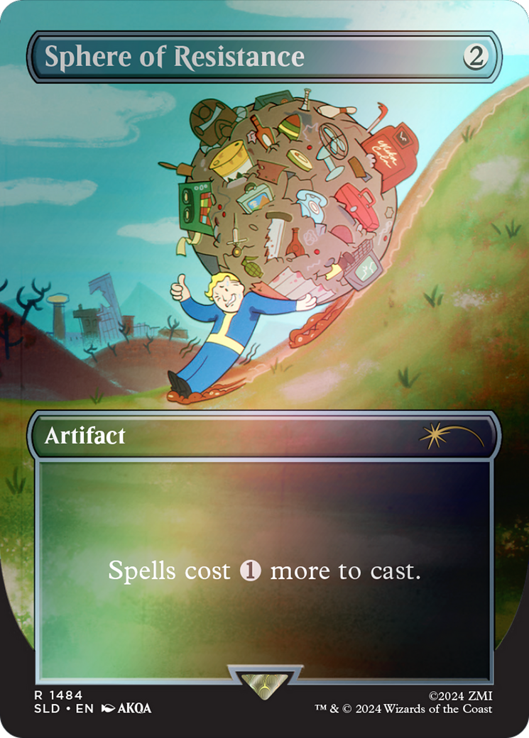 Image of Sphere of Resistance (Rainbow Foil) (SLD-1484★) - Secret Lair Drop (Borderless) Foil