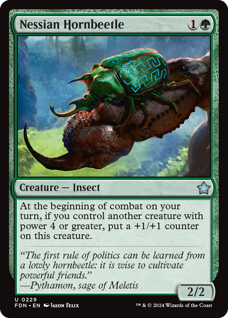 Image of Nessian Hornbeetle (FDN-229) - Foundations