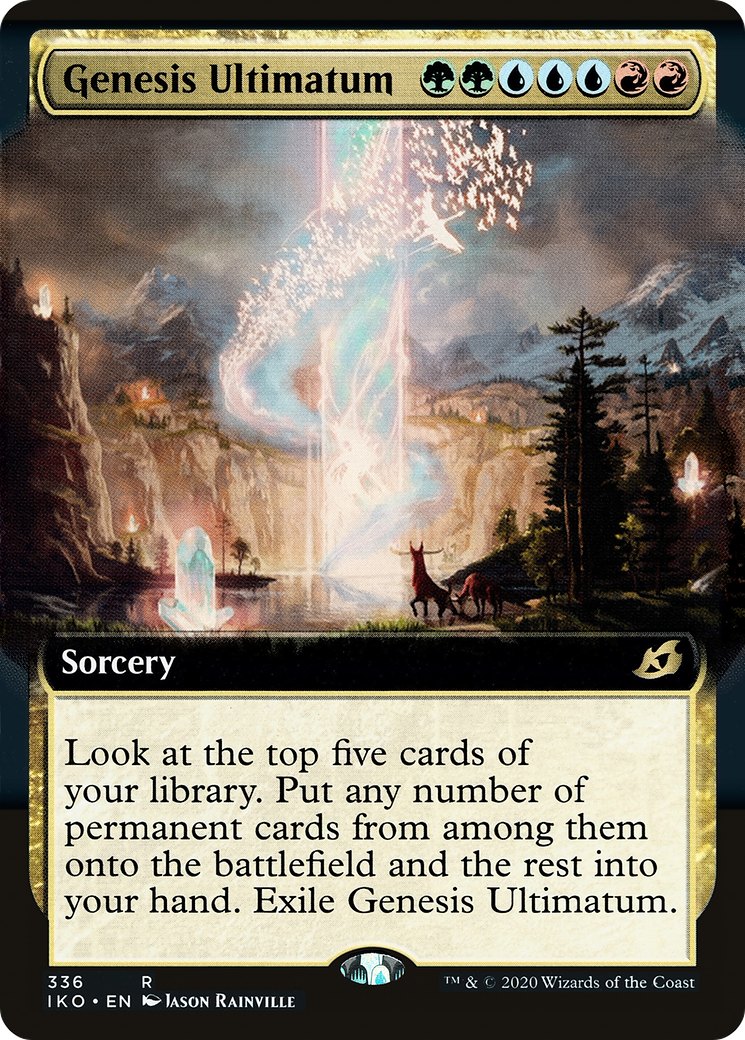 Image of Genesis Ultimatum (Extended Art) (IKO-336) - Ikoria: Lair of Behemoths: (Extended Art)