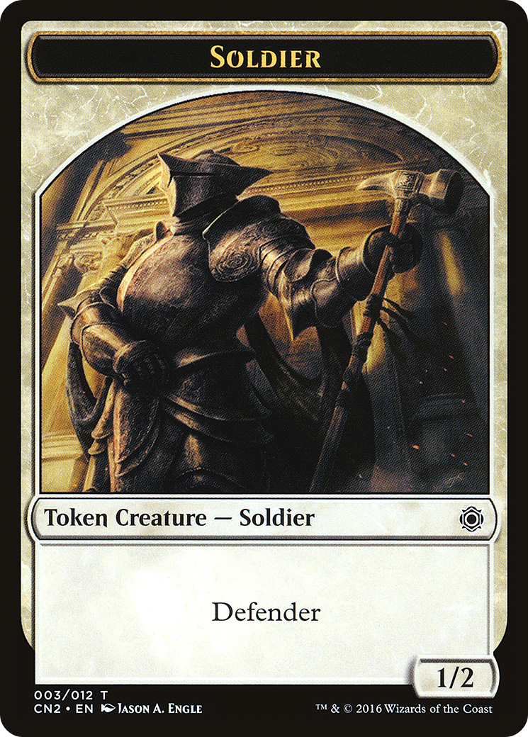 Image of Soldier Token (003) (CN2-003) - Conspiracy: Take the Crown Tokens
