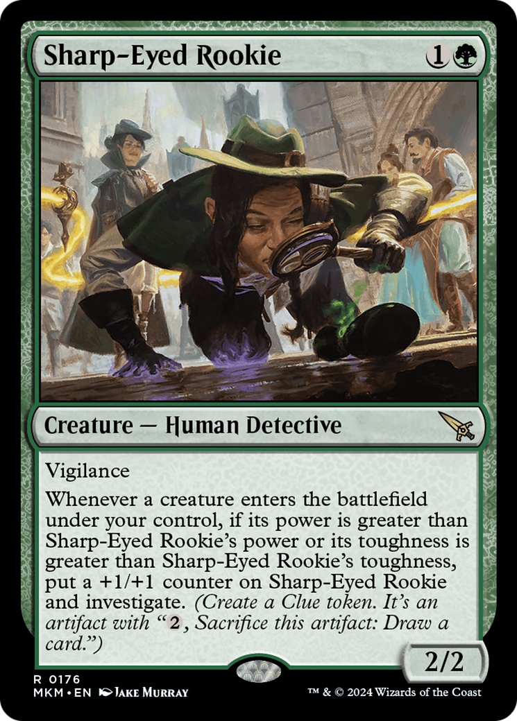 Image of Sharp-Eyed Rookie (MKM-176) - Murders at Karlov Manor Foil