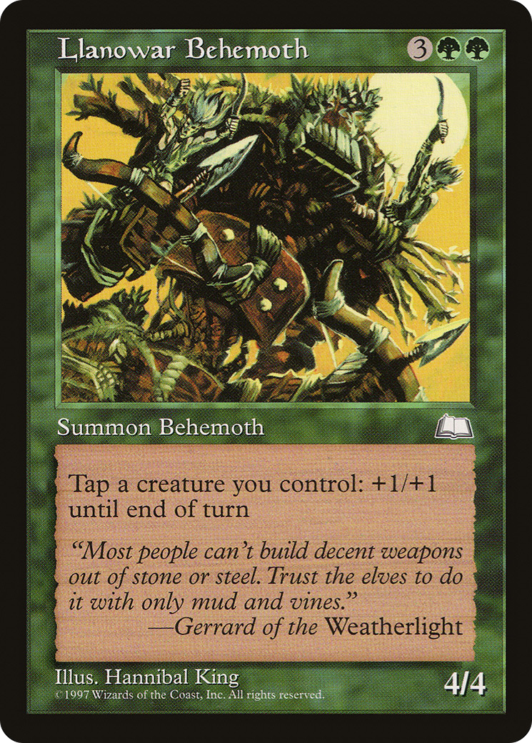 Image of Llanowar Behemoth (WTH-) - Weatherlight
