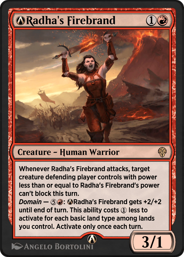 Image of A-Radha's Firebrand (DMU-A-141) - Dominaria United
