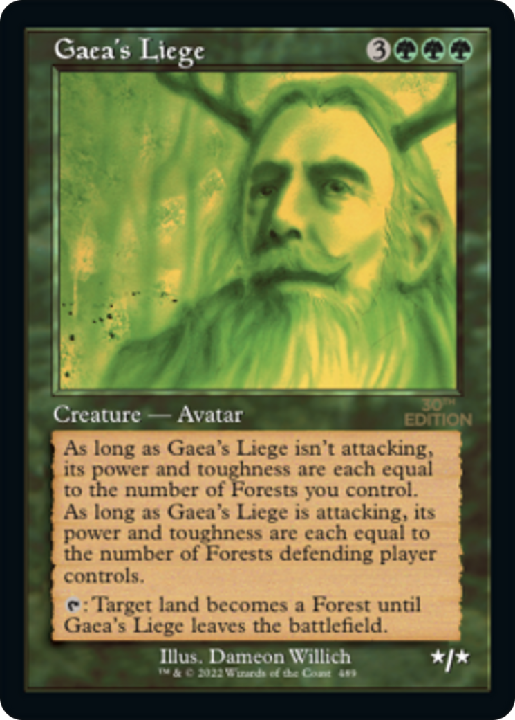 Image of Gaea's Liege (Retro Frame) (30A-489) - 30th Anniversary Edition