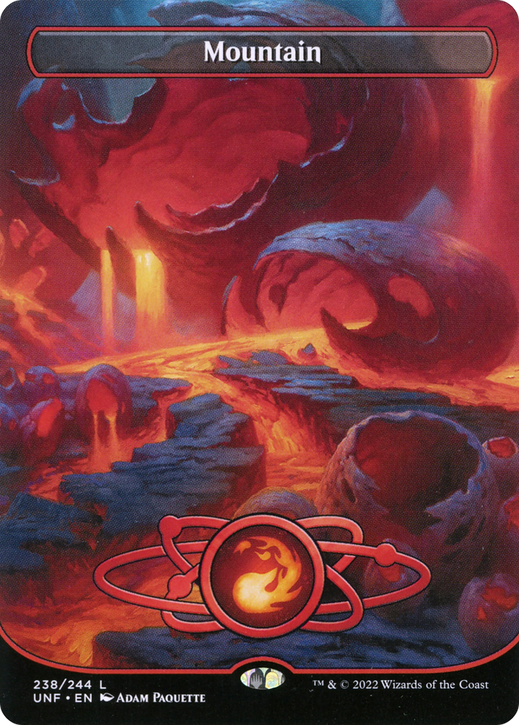 Image of Mountain (238) (Borderless) (UNF-238) - Unfinity (Borderless) Foil
