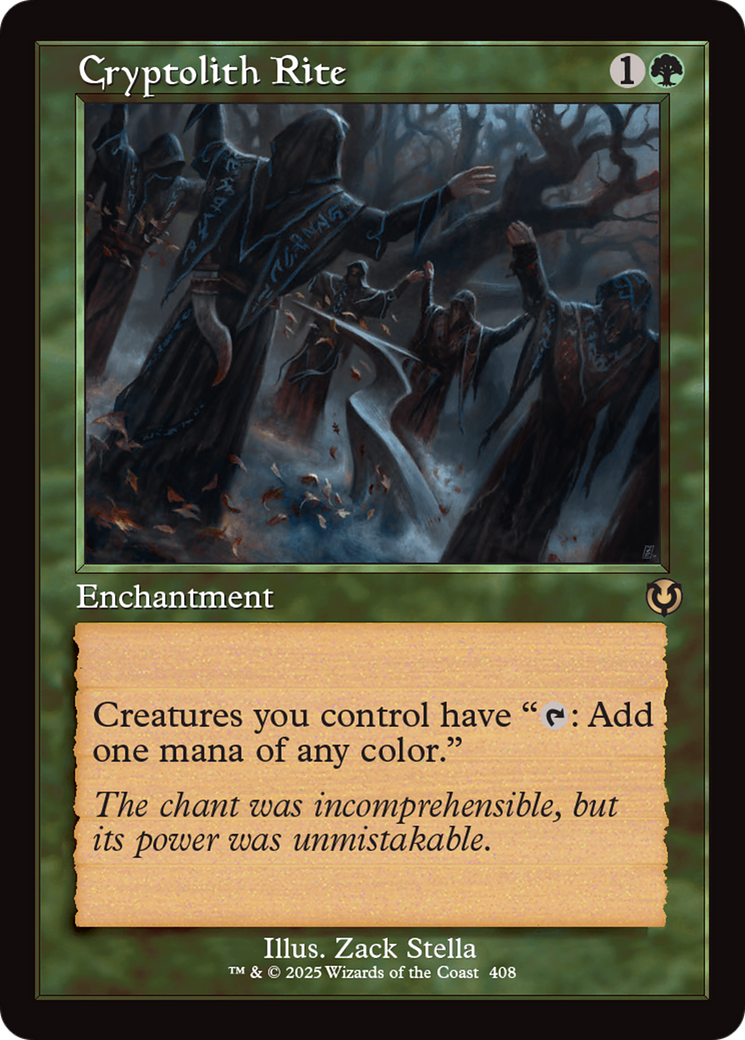 Image of Cryptolith Rite (Retro Frame) (INR-408) - Innistrad Remastered: (enchantment) Foil