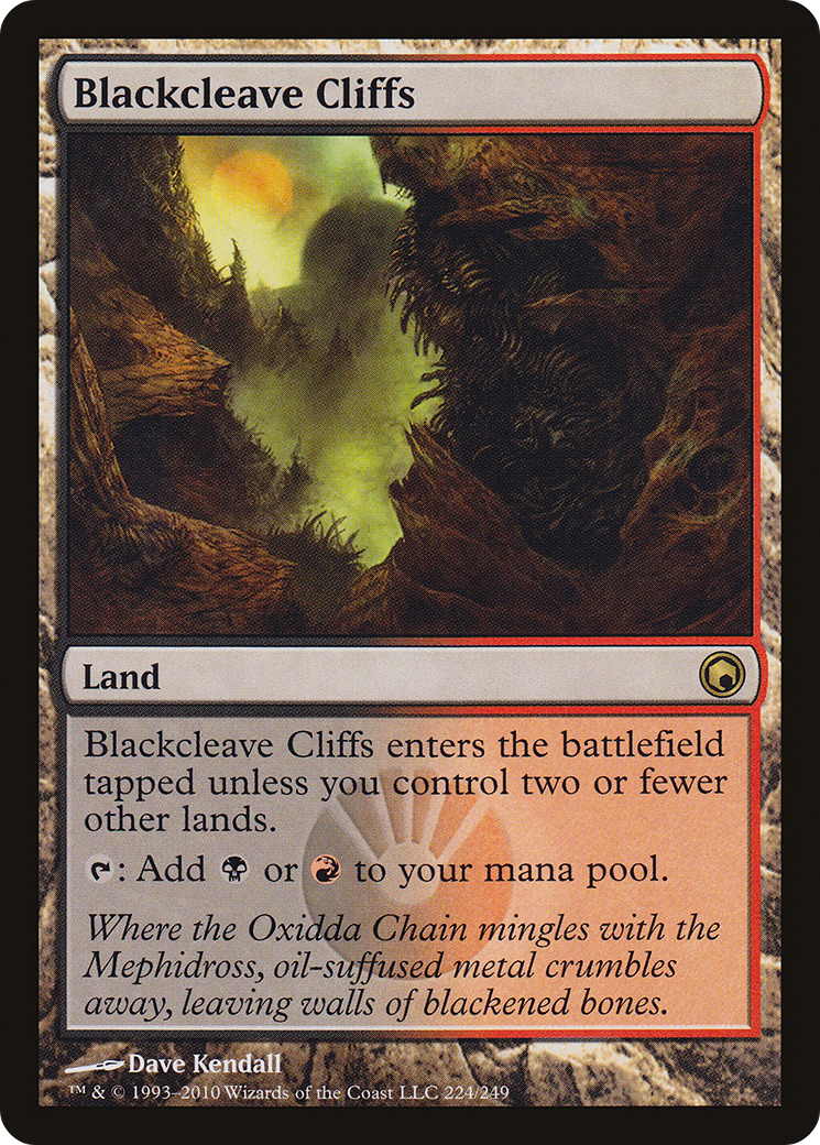 Image of Blackcleave Cliffs (SOM-224) - Scars of Mirrodin Foil