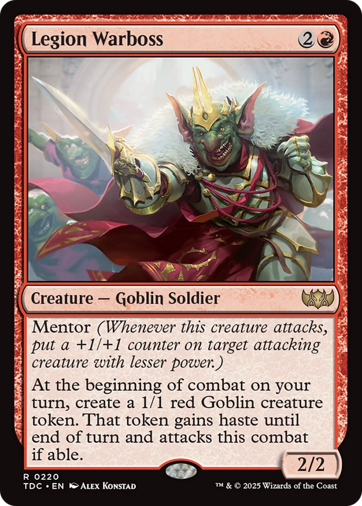 Image of Legion Warboss (TDC-220) - Commander: Tarkir: Dragonstorm