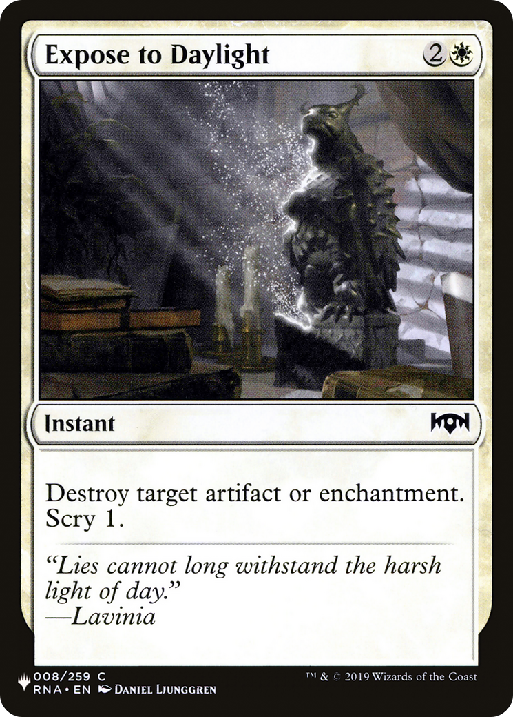 Image of Expose to Daylight (LIST-RNA-8) - The List