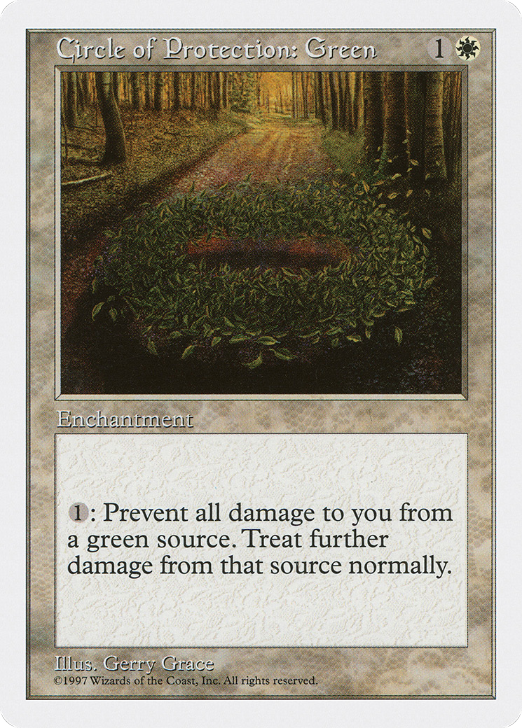 Image of Circle of Protection: Green (5ED-) - Fifth Edition