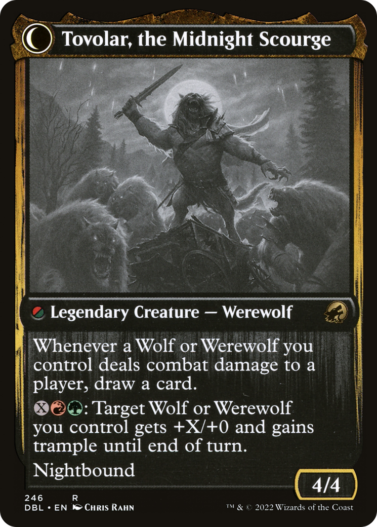 Image of Tovolar, Dire Overlord (DBL-246) - Innistrad: Double Feature: (Double Faced Transform)