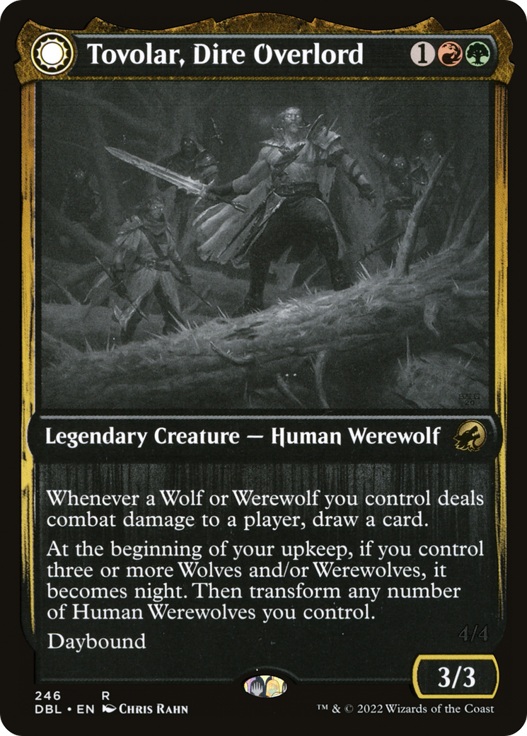 Image of Tovolar, Dire Overlord (DBL-246) - Innistrad: Double Feature: (Double Faced Transform) Foil