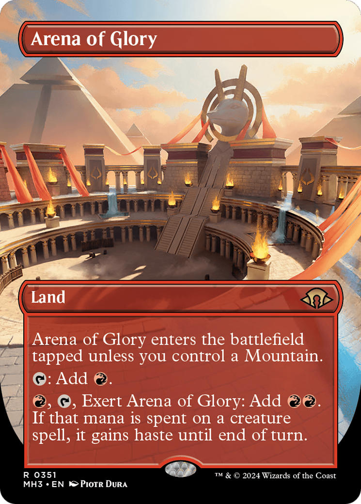 Image of Arena of Glory (Borderless) (MH3-351) - Modern Horizons 3 (Borderless) Foil