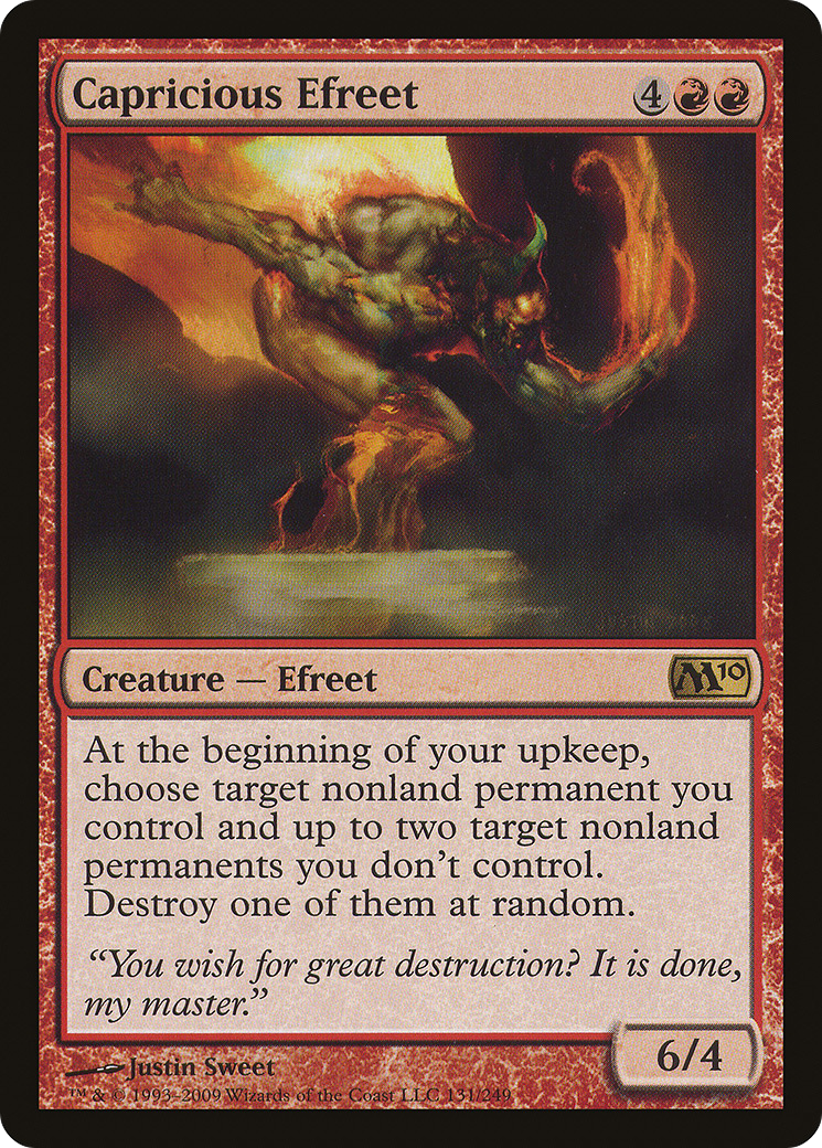 Image of Capricious Efreet (M10-131) - Magic 2010