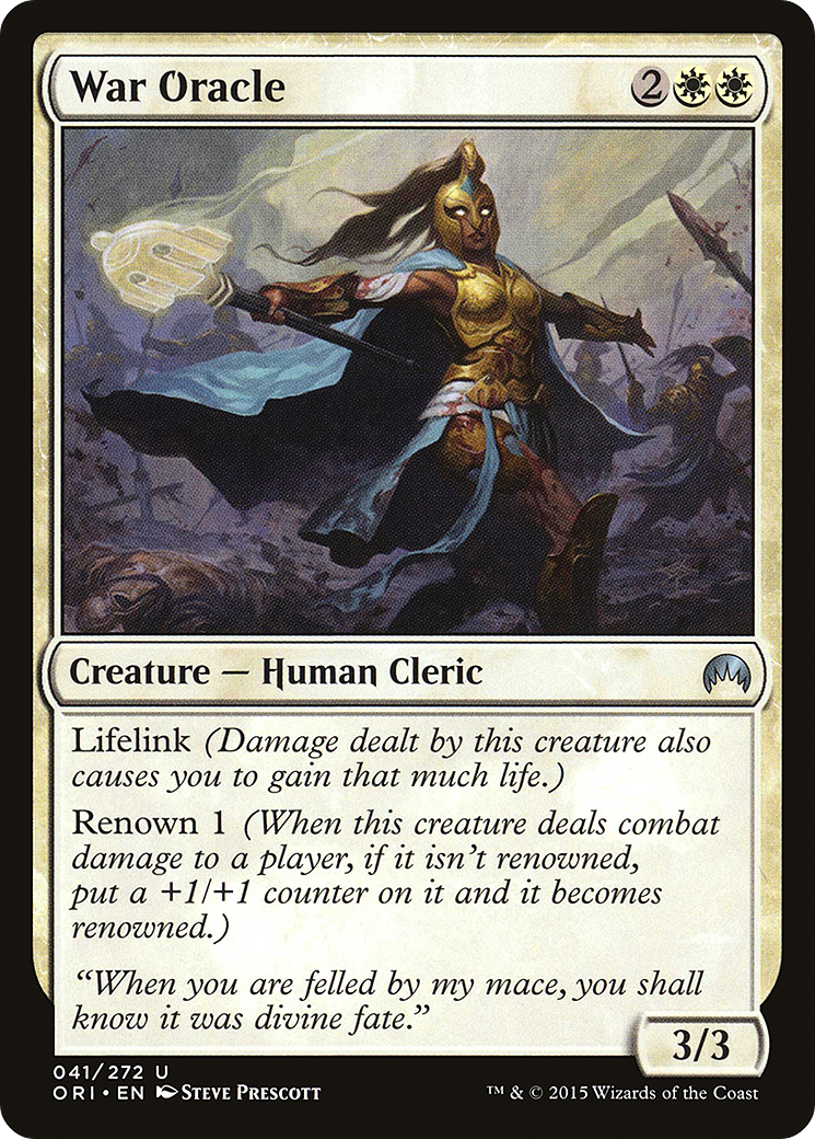 Image of War Oracle (ORI-041) - Magic Origins Foil