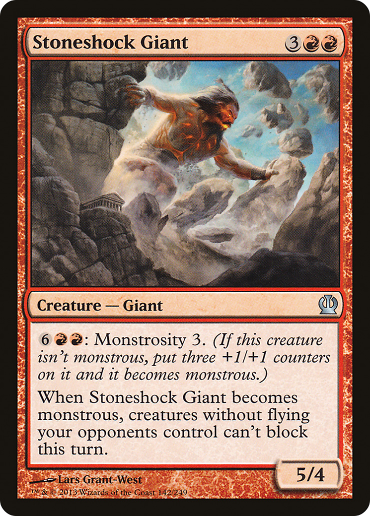Image of Stoneshock Giant (THS-142) - Theros Foil