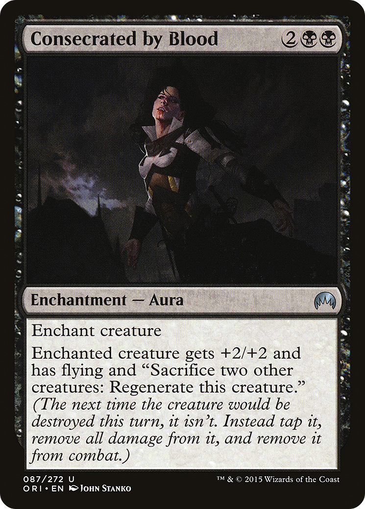 Image of Consecrated by Blood (ORI-087) - Magic Origins Foil