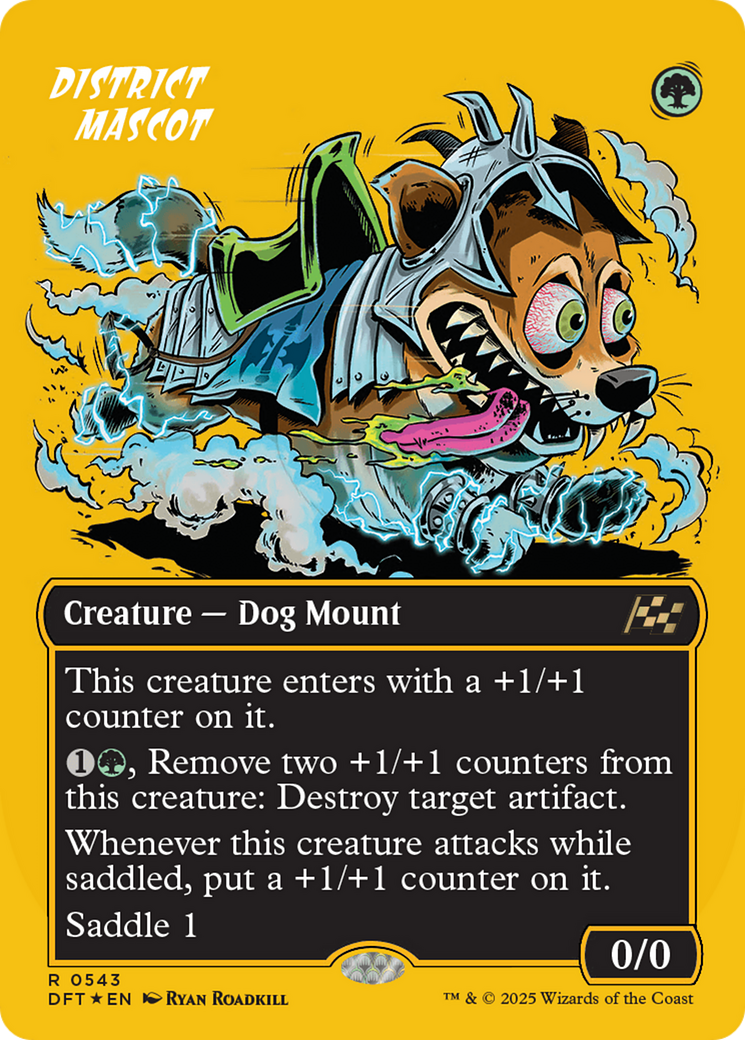 Image of District Mascot (Borderless) (First-Place Foil) (DFT-543) - Aetherdrift (Borderless) Foil