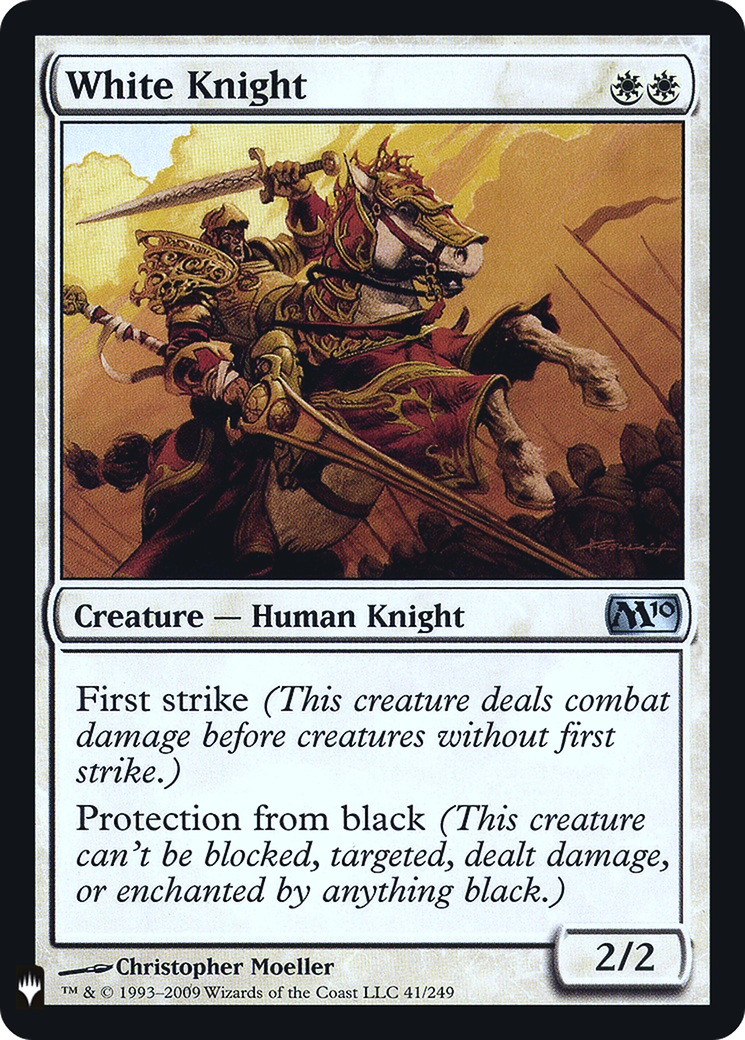 Image of White Knight (LIST-041) - The List Foil