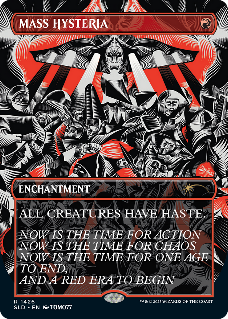 Image of Mass Hysteria (SLD-1426) - Secret Lair Drop (Borderless) Foil