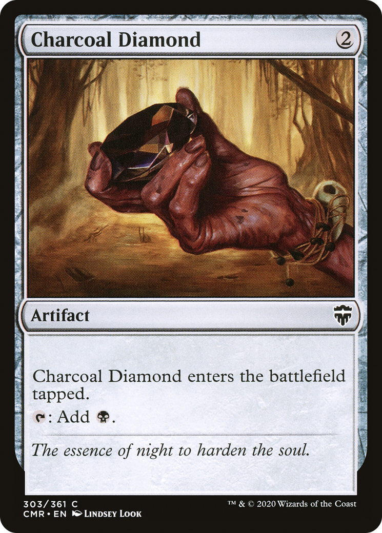 Image of Charcoal Diamond (CMR-303) - Commander Legends Foil