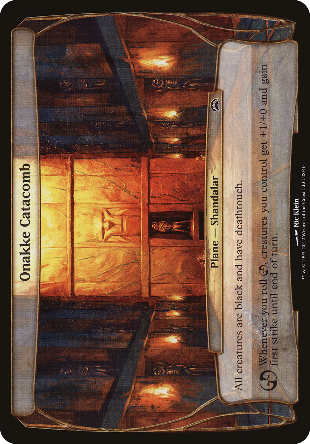 Image of Onakke Catacomb (Planechase 2012) (OVER-028) - Planechase 2012 Planes
