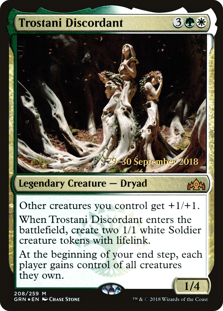 Image of Trostani Discordant (PRE-208) - Guilds of Ravnica Promos Foil