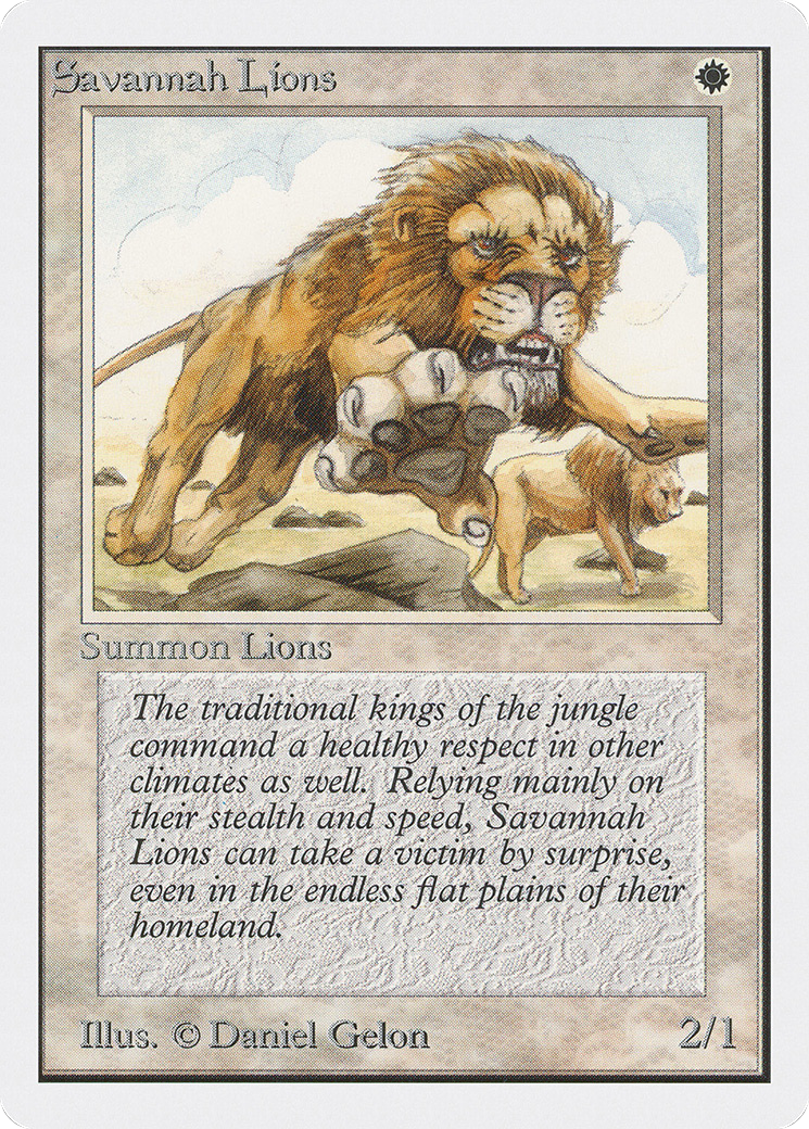 Image of Savannah Lions (2ED-) - Unlimited Edition