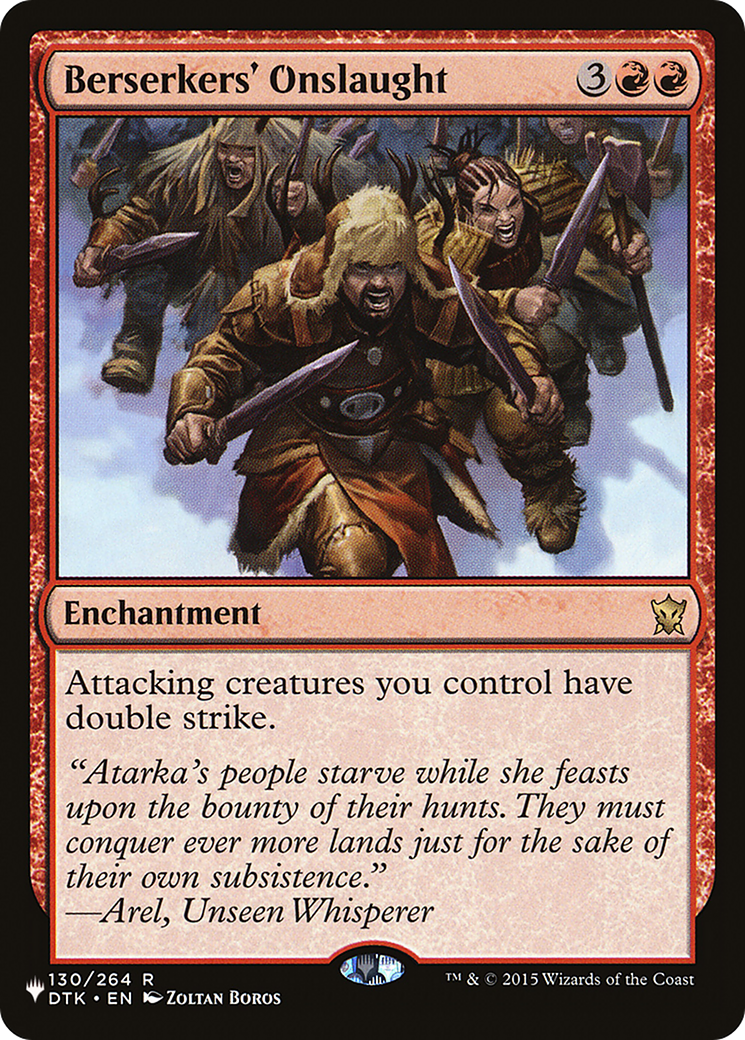 Image of Berserkers' Onslaught (LIST-DTK-130) - The List