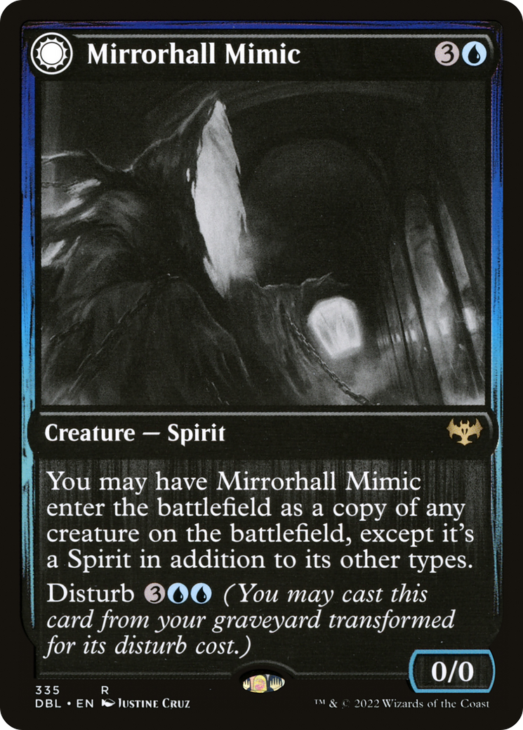 Image of Mirrorhall Mimic (DBL-335) - Innistrad: Double Feature: (Double Faced Transform) Foil