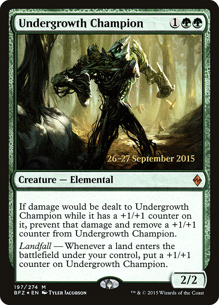 Image of Undergrowth Champion (PRE-197) - Battle for Zendikar Promos Foil