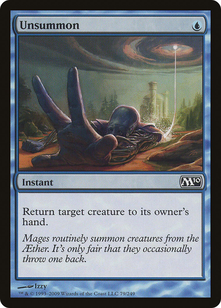 Image of Unsummon (M10-079) - Magic 2010 Foil
