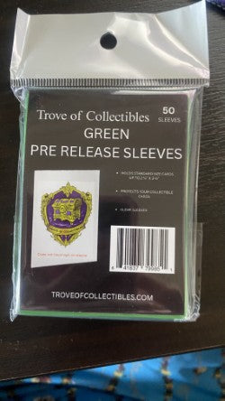 Image of Trove of Collectibles Pre Release Sleeves Green 50ct