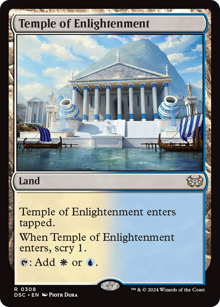 Image of Temple of Enlightenment (DSC-308) - Duskmourn: House of Horror Commander