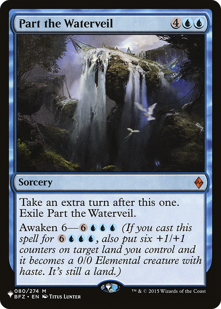 Image of Part the Waterveil (LIST-BFZ-80) - The List