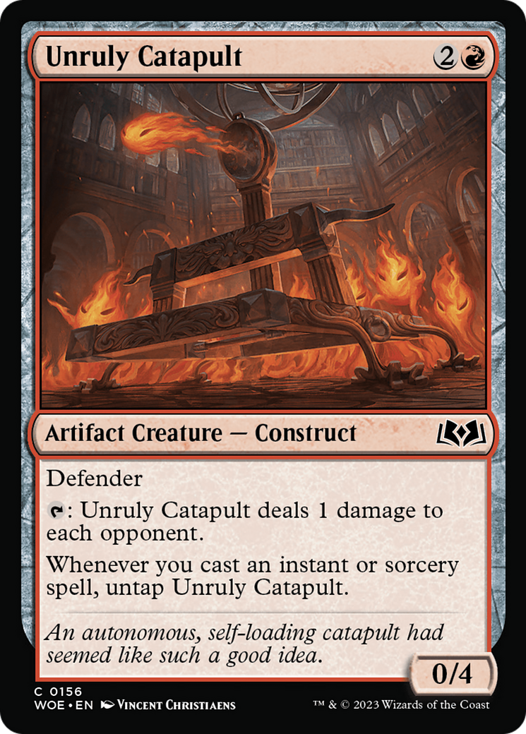 Image of Unruly Catapult (WOE-156) - Wilds of Eldraine