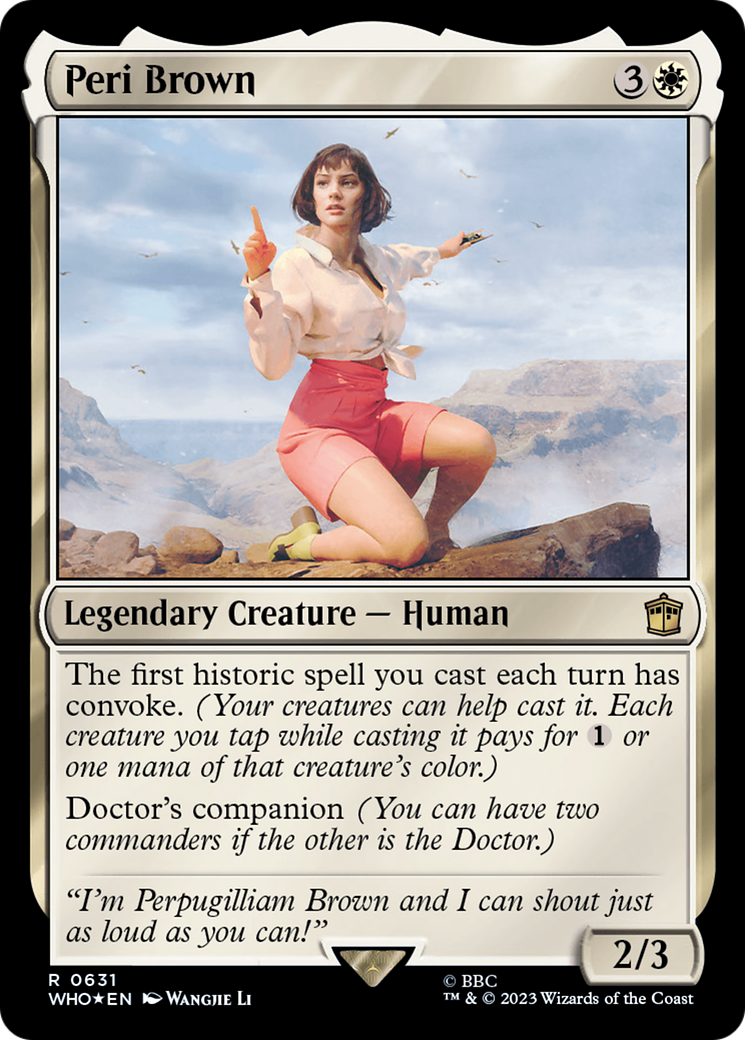 Image of Peri Brown (Surge Foil) (WHO-631) - Doctor Who Foil