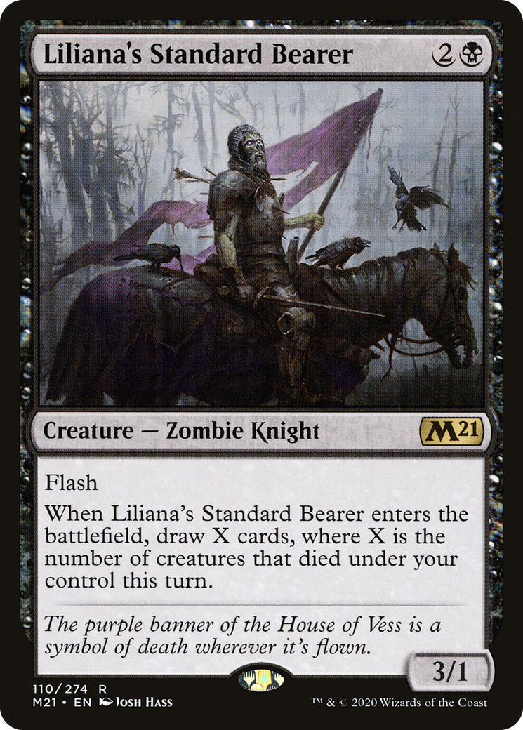 Image of Liliana's Standard Bearer (M21-110) - Core Set 2021 Foil