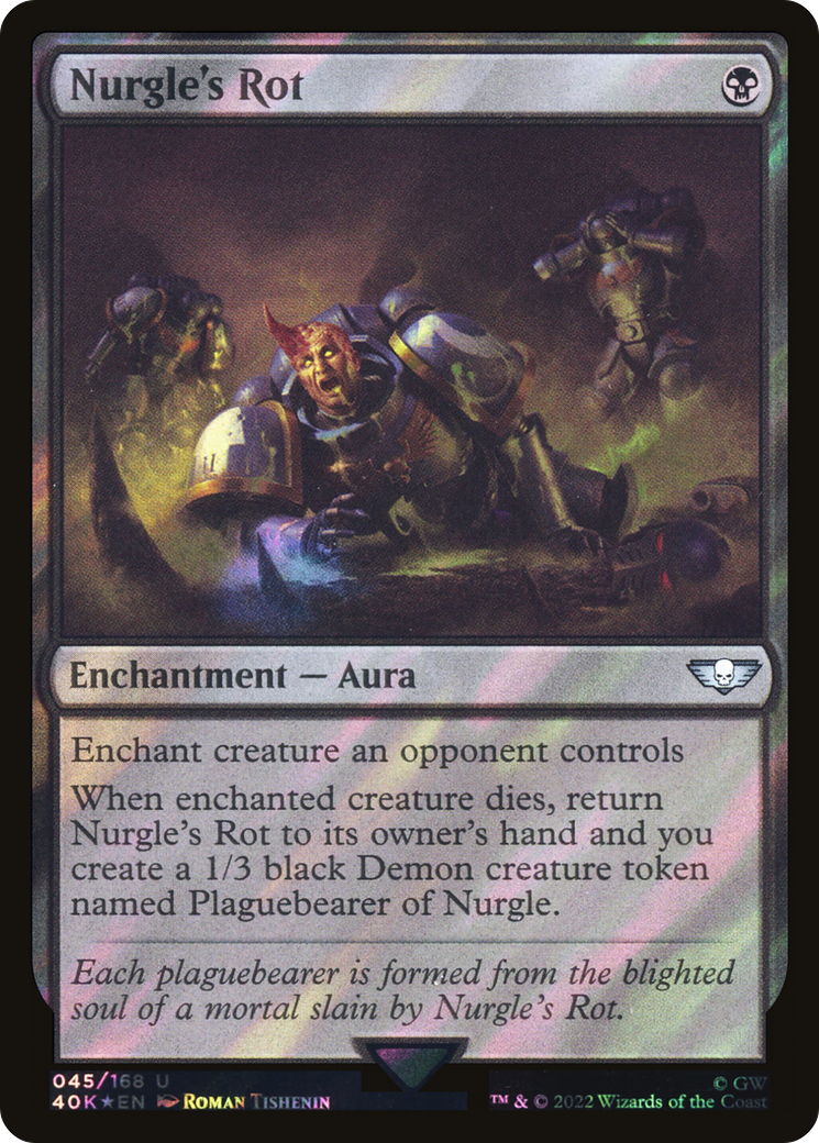 Image of Nurgle's Rot (Surge Foil) (40K-045) - Warhammer 40,000 Commander Foil