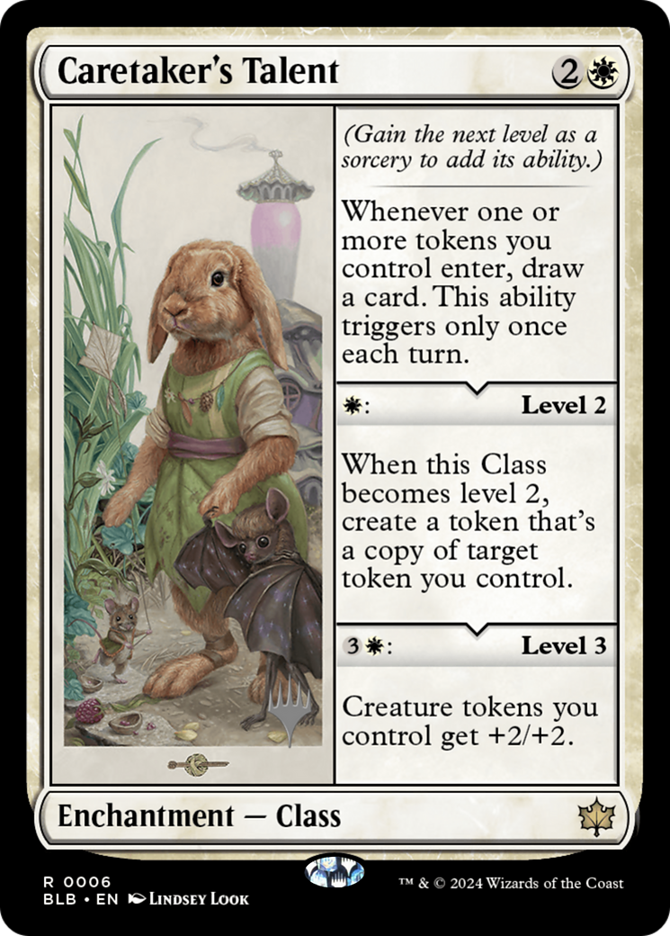 Image of Caretaker's Talent (PPBLB-006) - Bloomburrow Promos